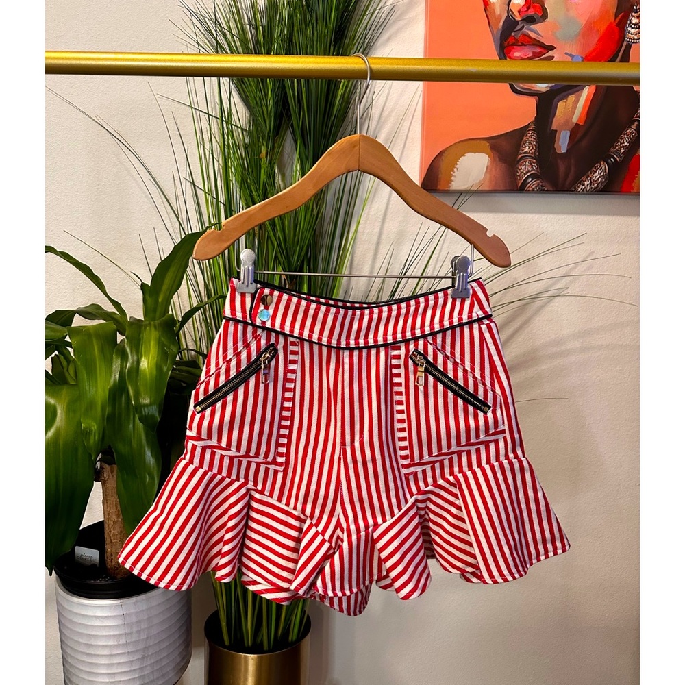 Three Floor Alpha Stripe Shorts - Size 4 or XS